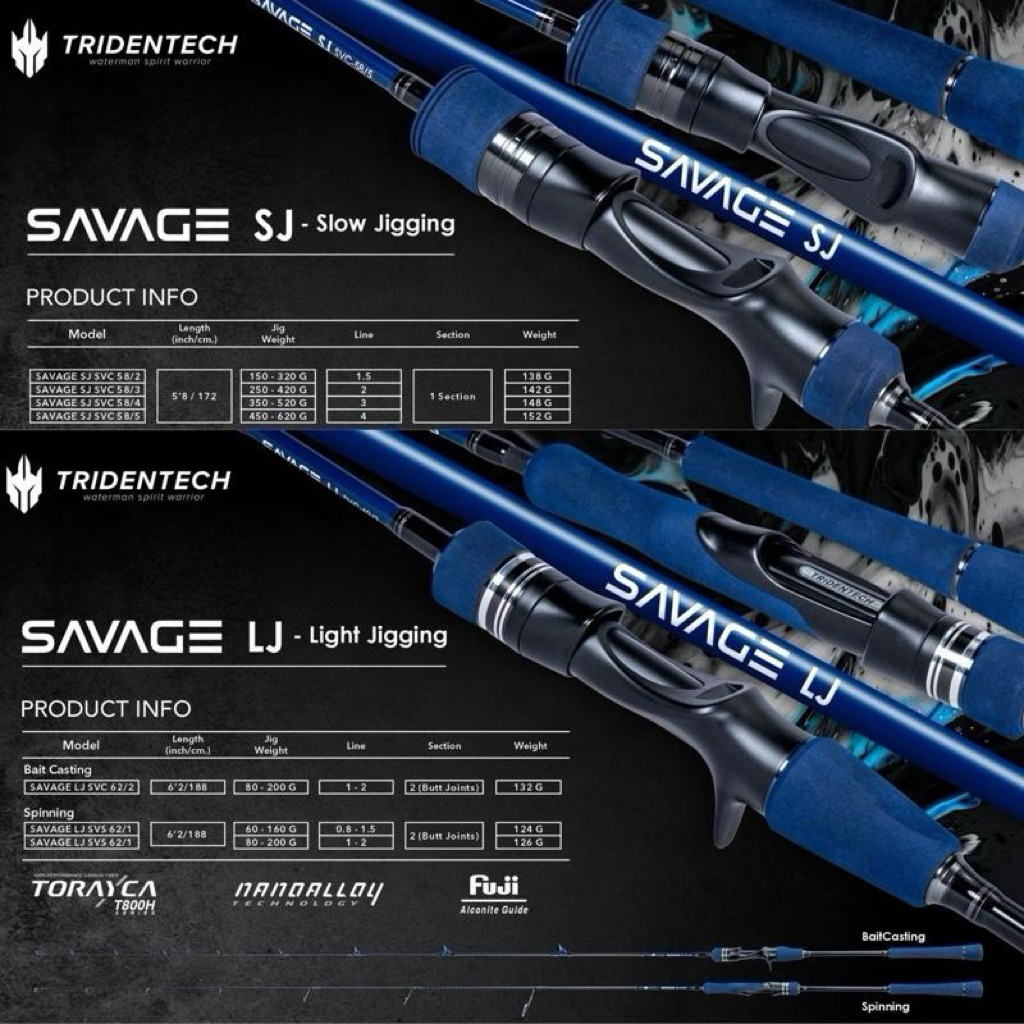 Joran Tridentech Savage Slow Jigging 2025