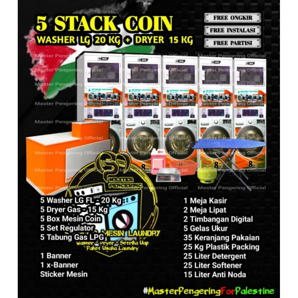 Laundry Coin / Laundry Self Service / Paket Usaha Laundry
