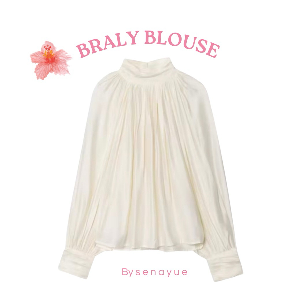 Braly blouse | blouse wanita | atasan wanita | blouse balon | blouse batwing | blouse jumbo | blouse