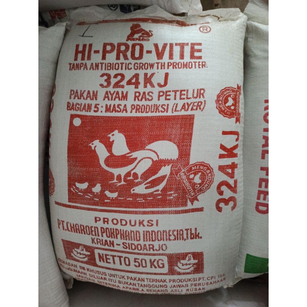 ( 50 Kg ) 324 KJ, Pakan Ayam Petelur. "ORIGINAL"