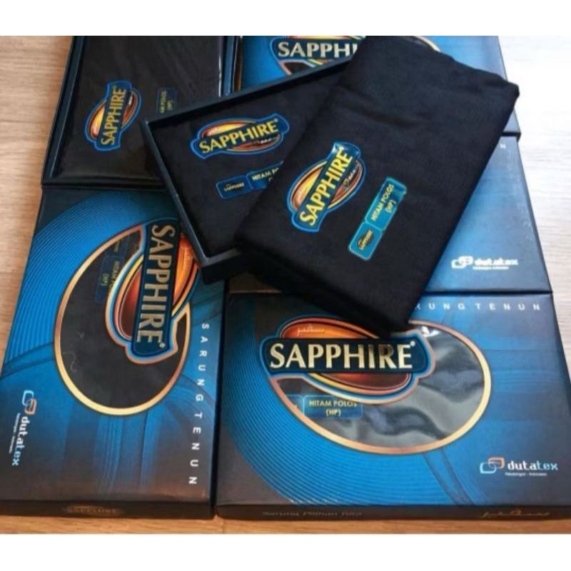 Sarung Tenun SAPPHIRE Hitam / Sarung Sapphire Hitam