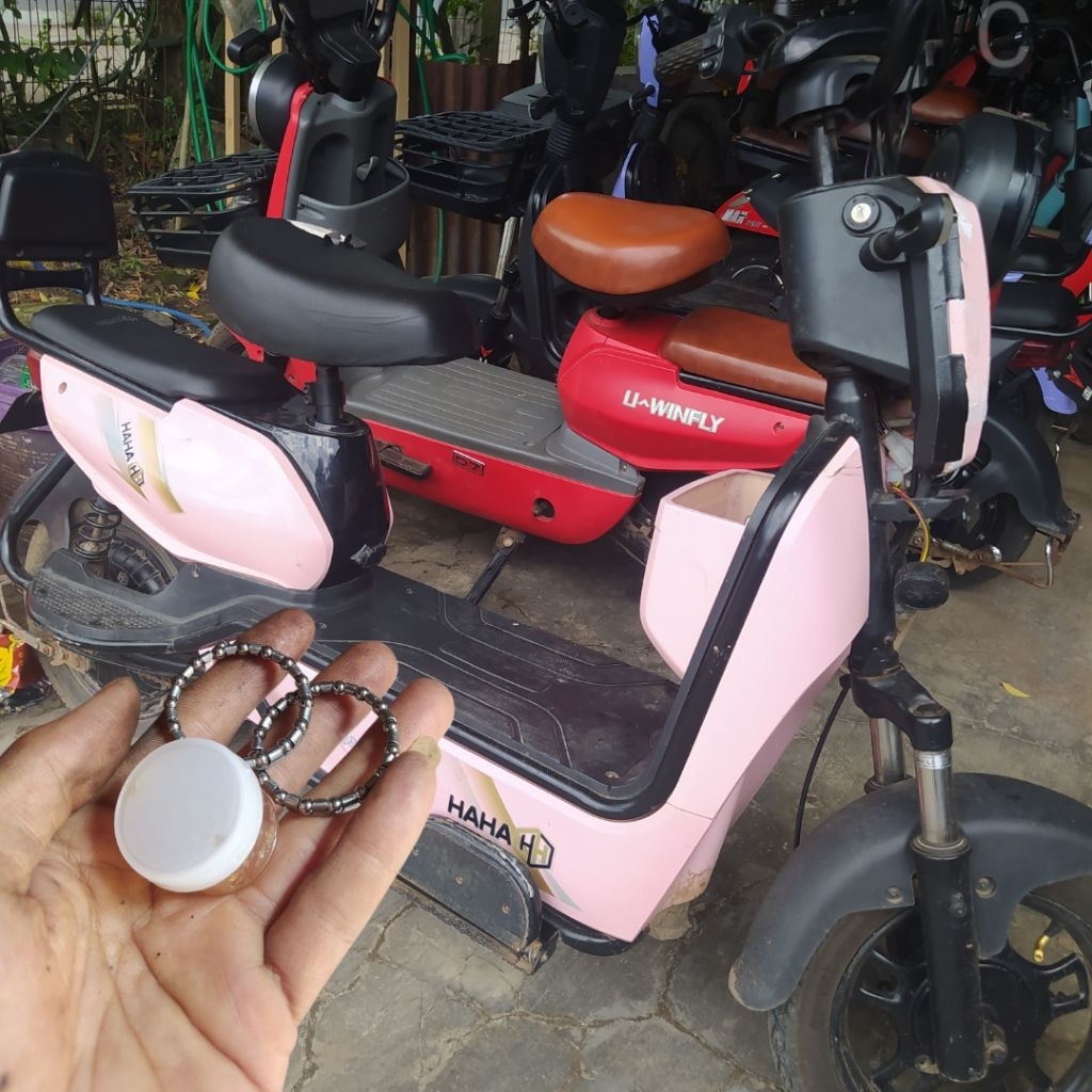 paket pelor komstir sepeda listrik HAHA plus pelumas