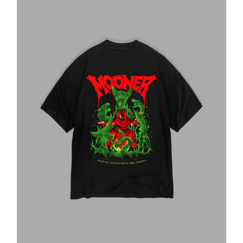 T-shirt Mooner - Hutan Kota GBK | Kaos Band Mooner - Hutan Kota GBK
