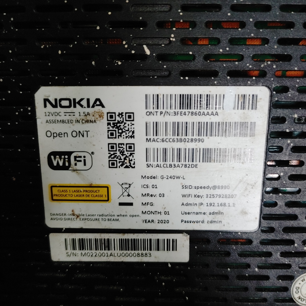 Router ONT Nokia G-240W-L