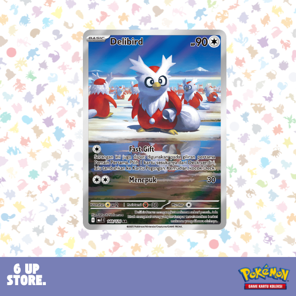 Delibird (AR) - 148/126 - Mega Evolusi (MA1) - Pokemon TCG Indonesia