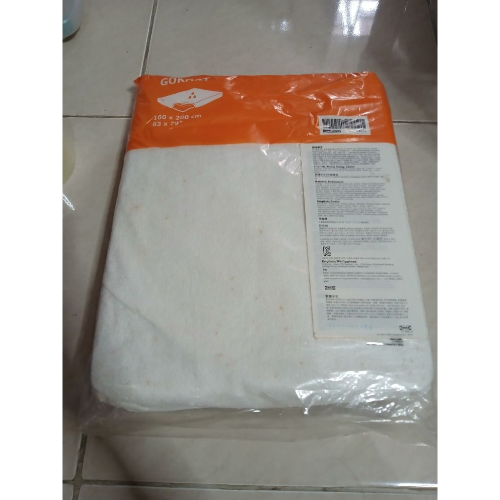 Pelindung matras kasur ikea gokart mattress protector waterproof queen bed defect spot 160x200cm