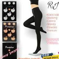 Pantyhose Stocking Celana Tebal Hitam Putih Warna Kulit Abu