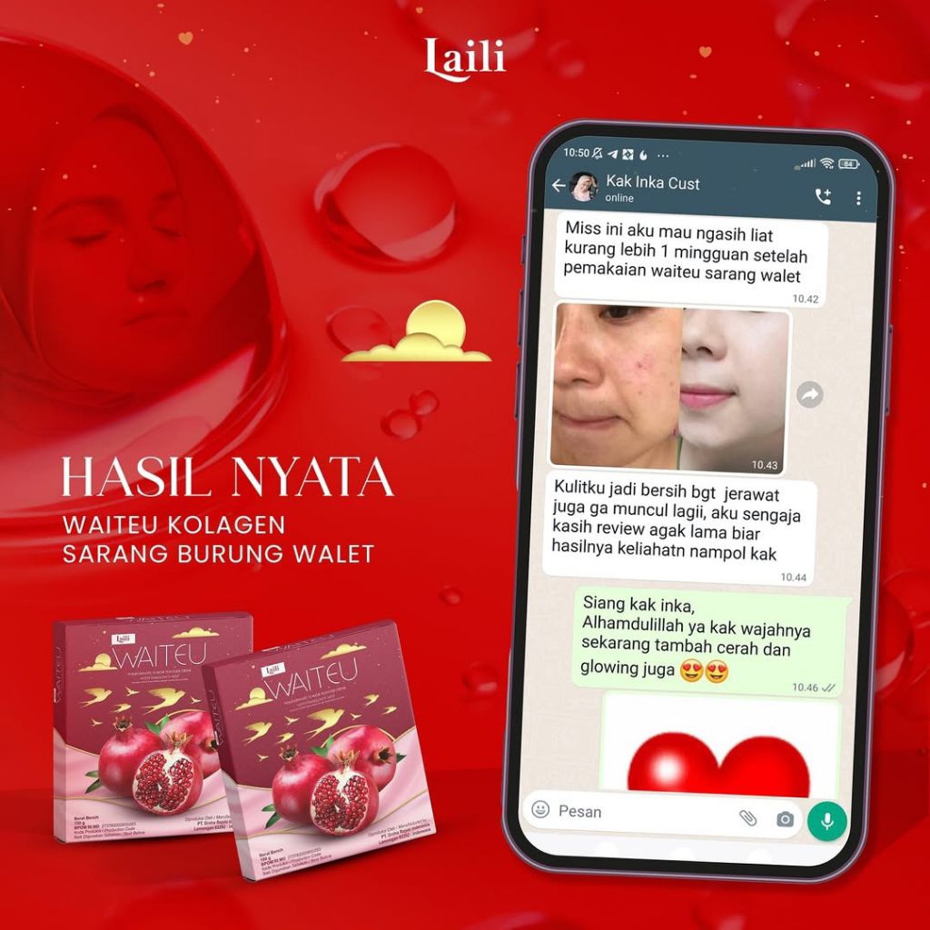 Laili Waiteu Collagen | Minuman Pemutih | Minuman Kecantikan | Minuman Kesehatan
