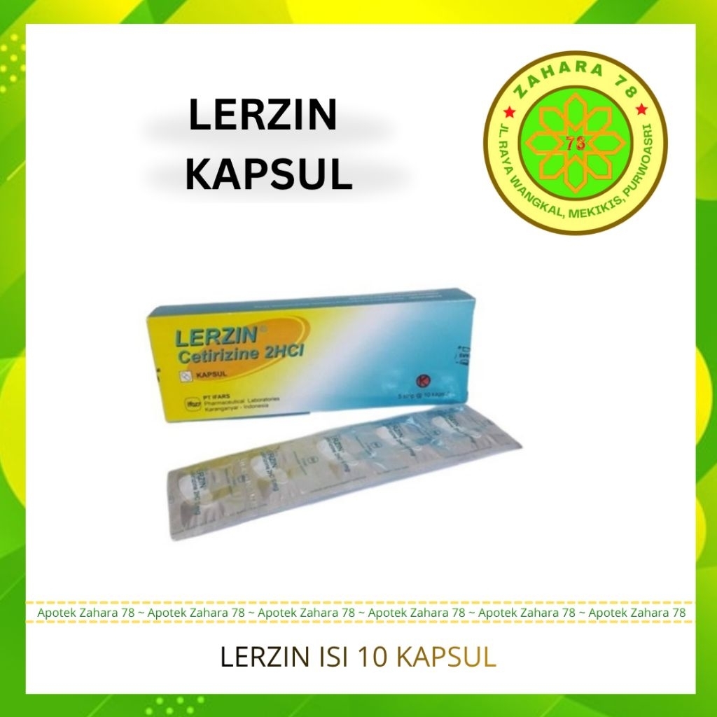 LERZIN KAPSUL ISI 10 KAPSUL MENGATASI ALERGI
