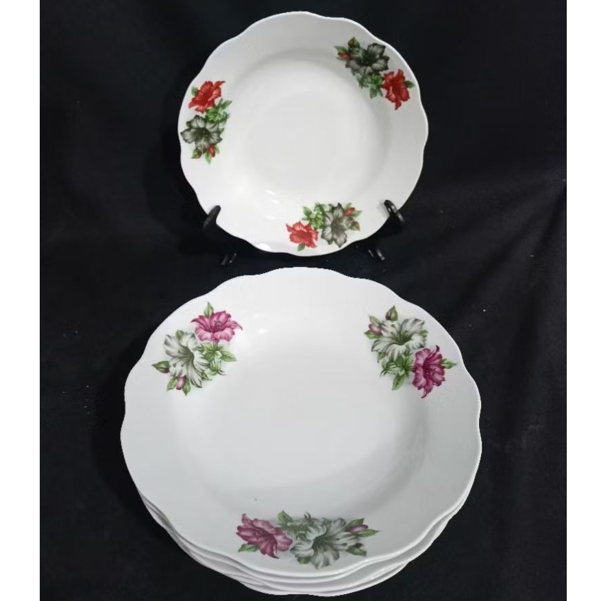 Piring lawas Bunga Kangkung gelombang d22.5