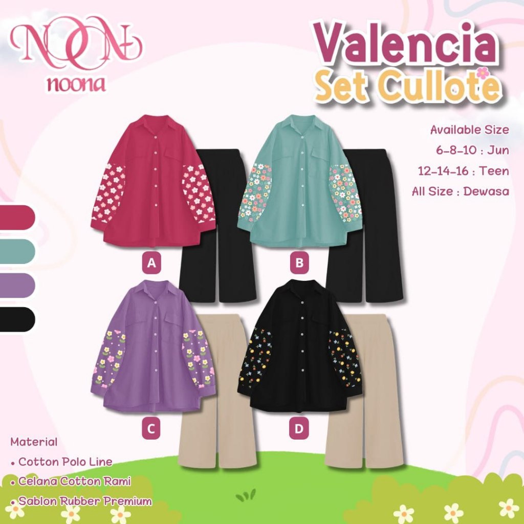 Valencia Set Cullote by Noona Label
