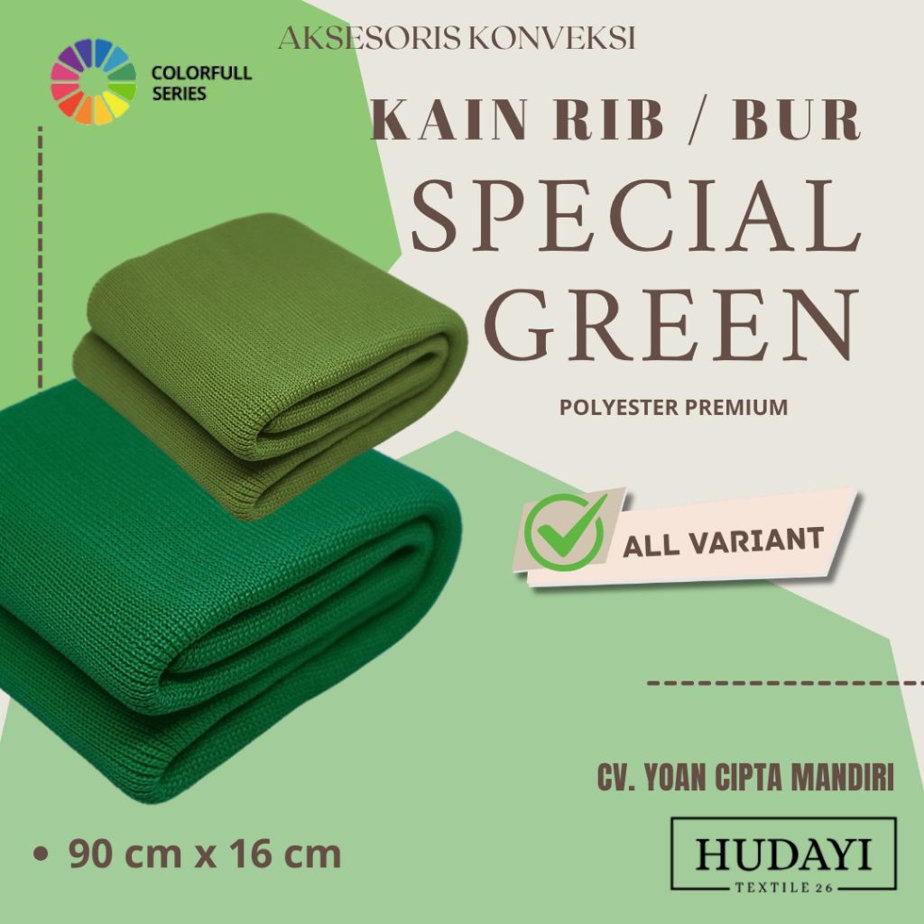 Kain Rib Bur Polyester Premium Perlembar Untuk Jaket Rajut 1x1 Tebal Bisa Custom