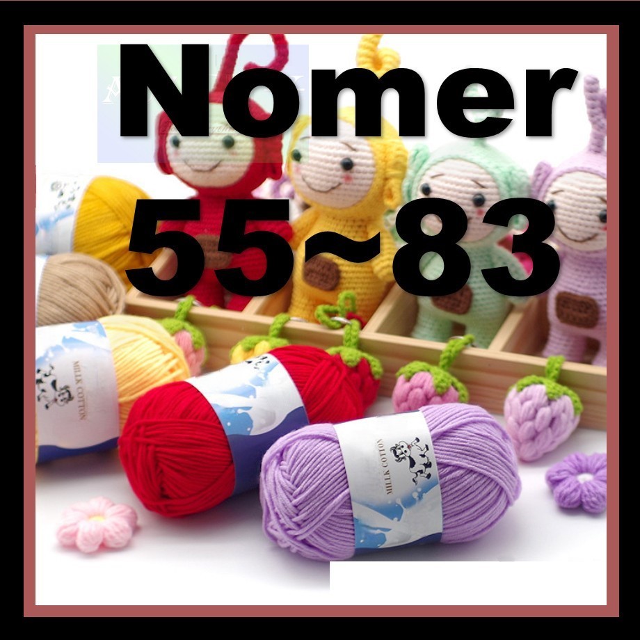 Benang Rajut Katun / 5ply Milk Cotton yarn crochet ( Bagian 2 )