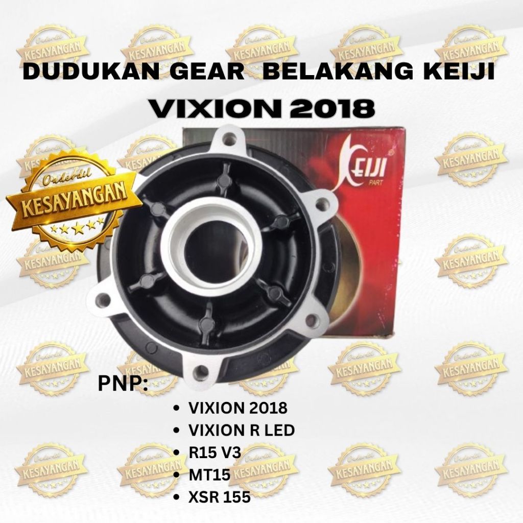DUDUKAN GEAR  BELAKANG YAMAHA VIXION 2018 - VIXION R LED - R15 V3 - MT 15 - XSR 155 BLACK NAP GIR KE