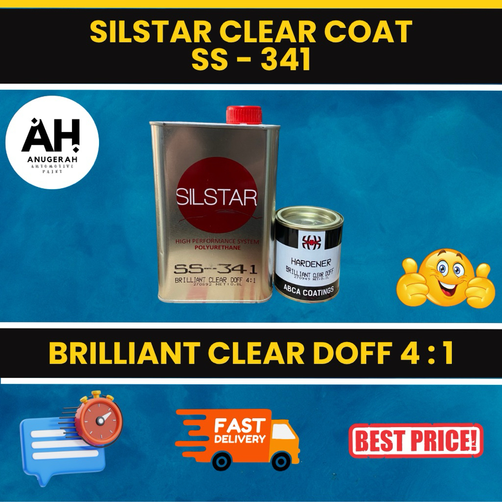 Silstar Clear Coat SS-341 Brilliant Clear Doff 4:1 (1 Liter / Set)