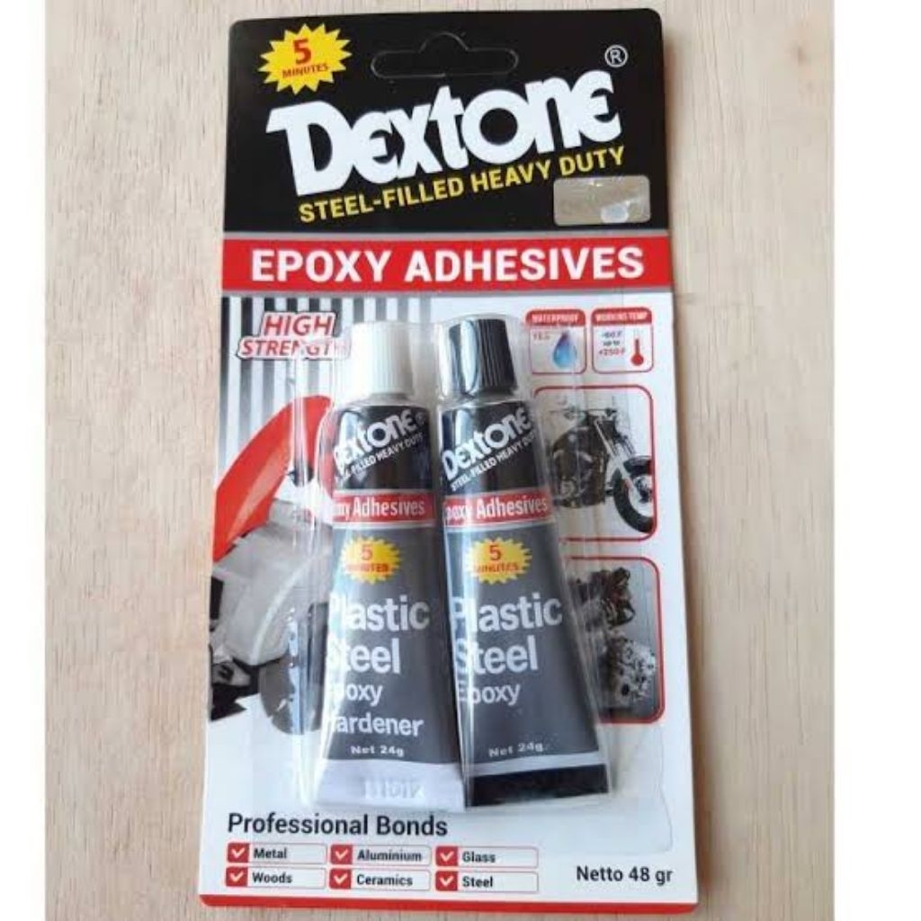 lem besi dextone 5 menit besar 48gr asli lem epoxy steel