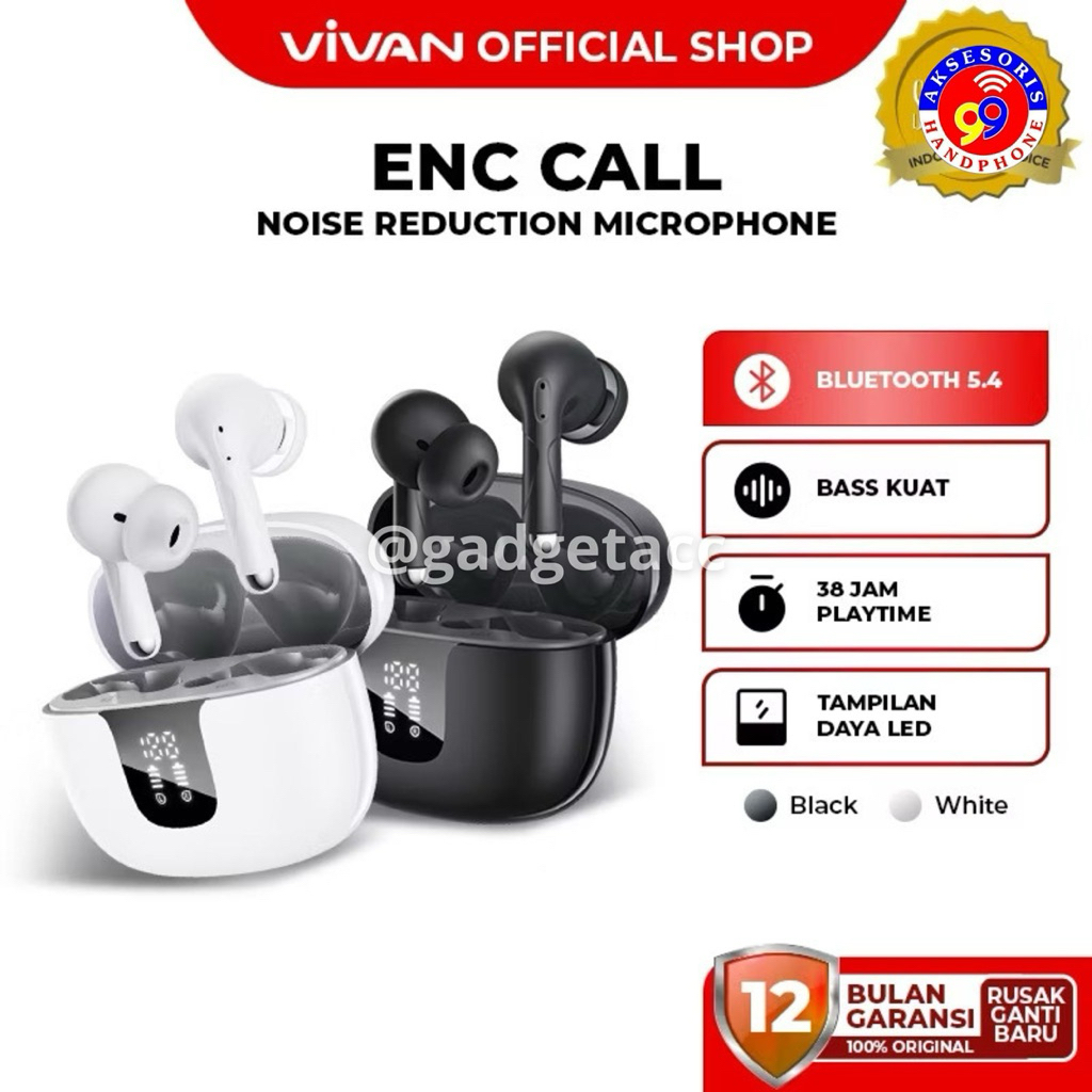 TWS/ HEADSET BLUETOOTH VIVAN S15/GT1S