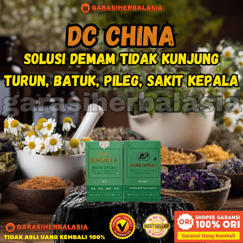 GHA | DC CHINA 48 CAPSULE OBAT BATUK PILEG DEMAM DAN OBAT SAKIT KEPALA SEMUA USIA | SIAP KIRIM