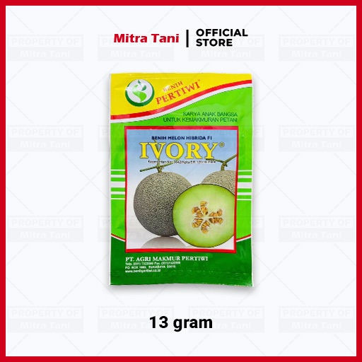 NEW IVORY Benih Melon Hibrida F1 Pertiwi Original 13 Gram