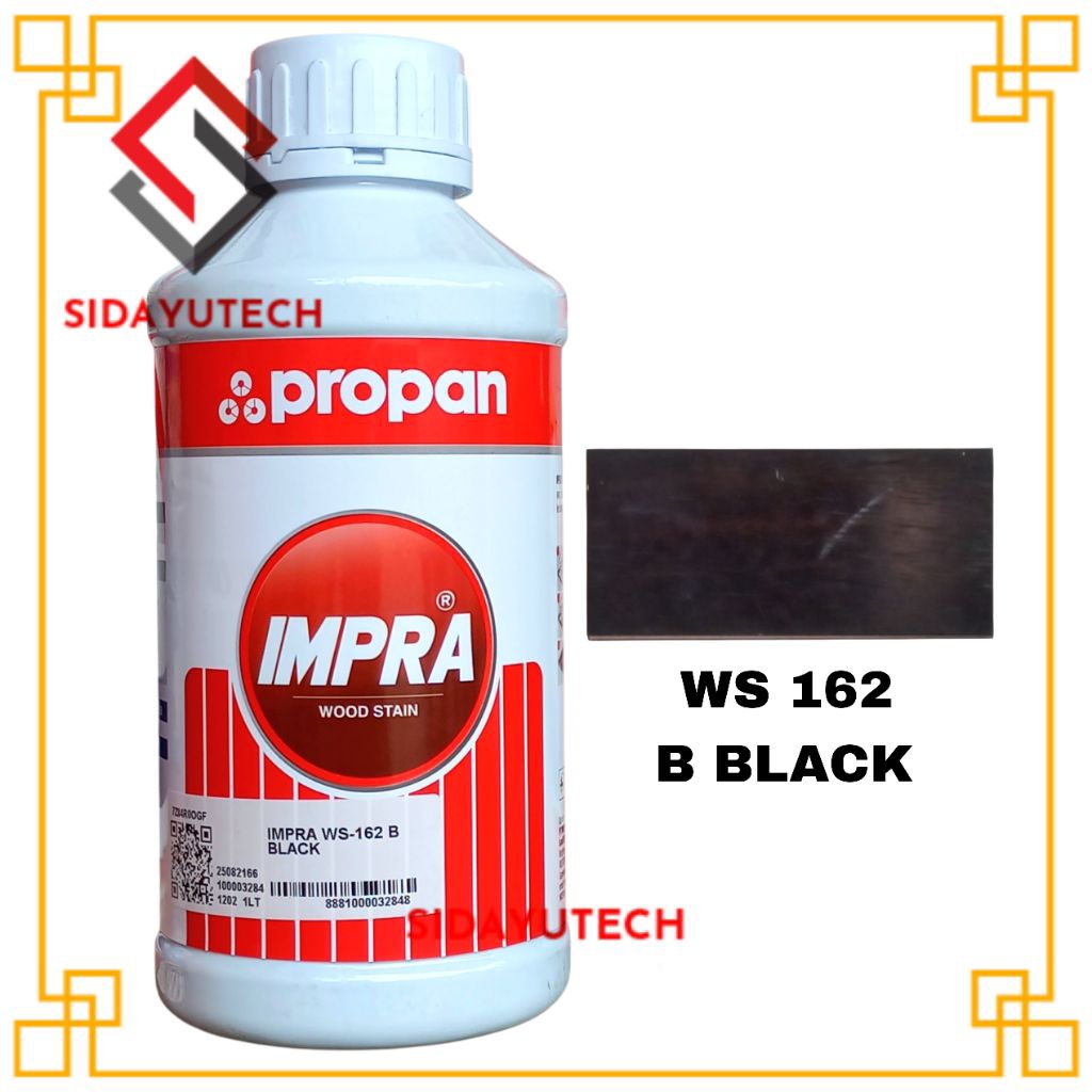 Cat Propan Impra Wood Stain Kayu 162 B Black 1Liter