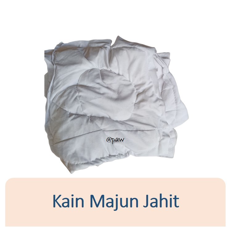 Kain Majun Jahit 1 kg/ Kain Lap Majun Putih Jahit / Kain Tumpuk Kiloan