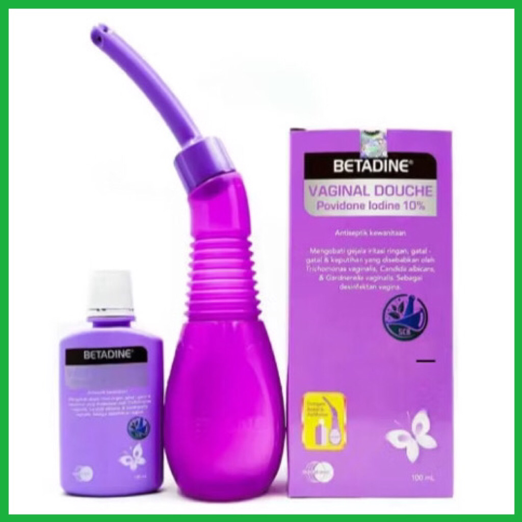 ICR Farma -Betadine Vaginal Douche 100 ml dengan Aplikator - Obat Keputihan