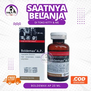 BOLDEMAX AP 20 ML -  Obat Penggemuk Sapi Kambing Kuda Anjing Kucing Kelinci Hewan Babi Ayam