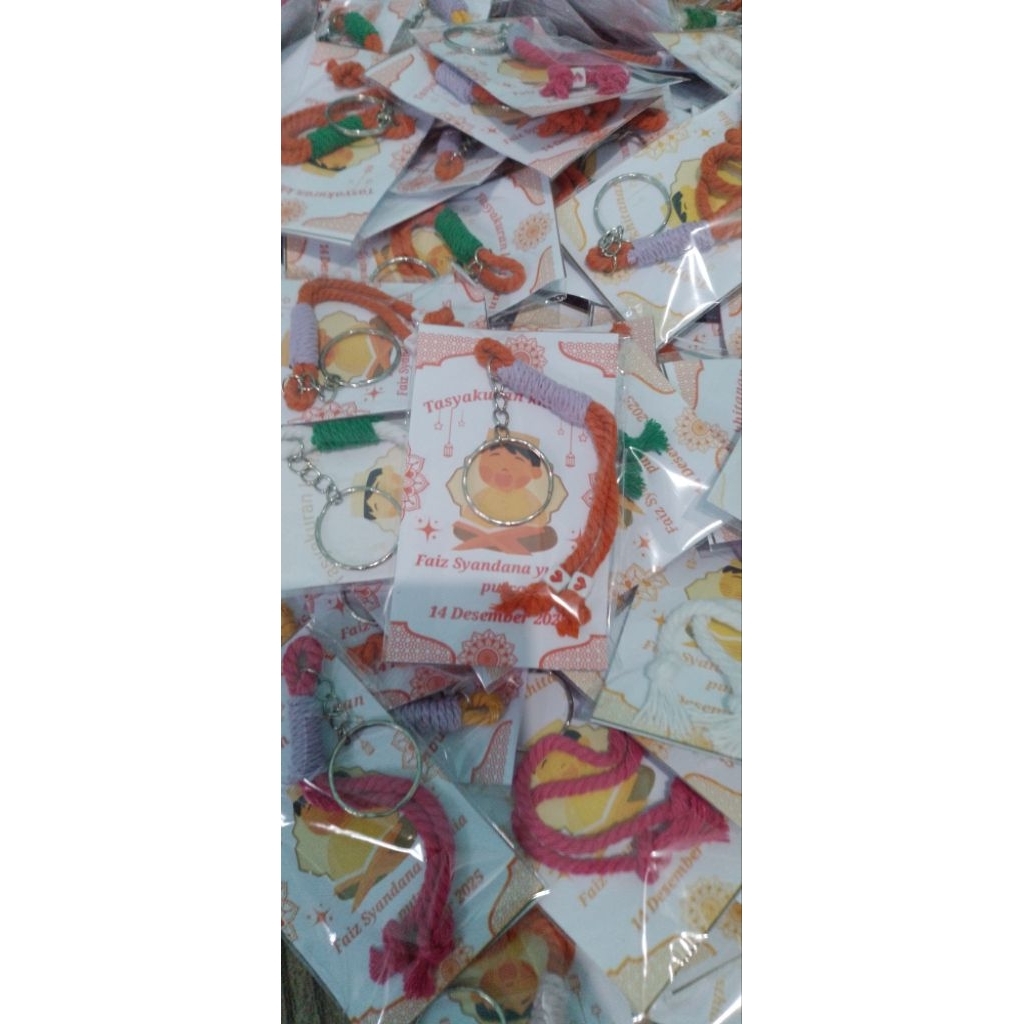 (100 pcs)souvenir tasyakuran khitan/souvenir khitanan costum nama