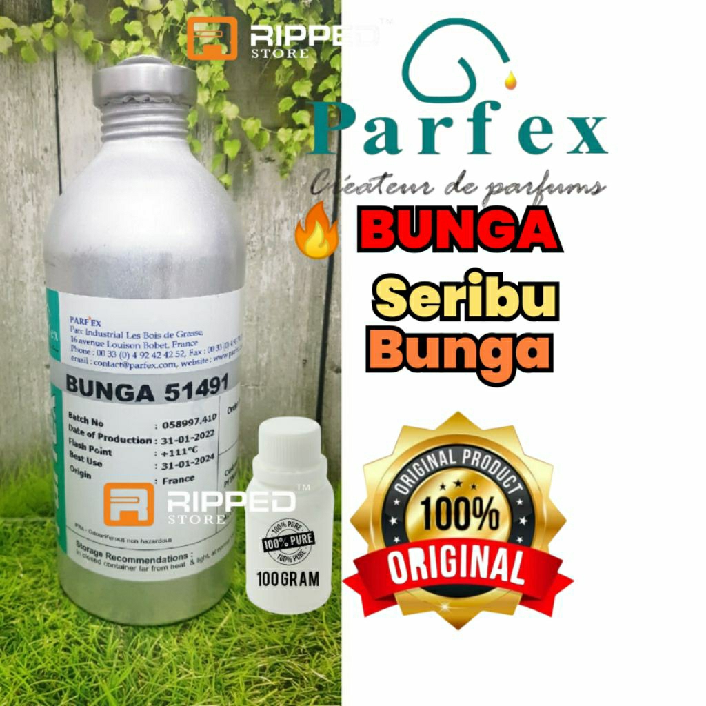 100ml Bibit Parfum Murni Bunga Seribu Original Parfex