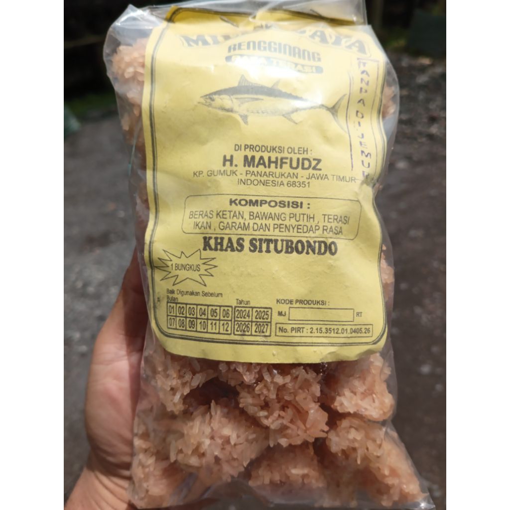 Rengginang Terasi/Ikan Asli Situbondo MILDA JAYA H MAHFUDZ /RENGGINANG JUMPUTAN MILDA JAYA H MAHFUDZ