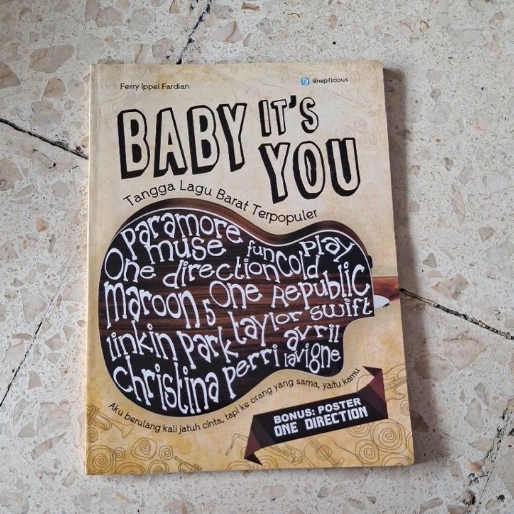 BUKU KUMPULAN LAGU / BABY IT'S YOU / TANGGA LAGU BARAT TERPOPULER / PRODUK ASLI ORIGINAL