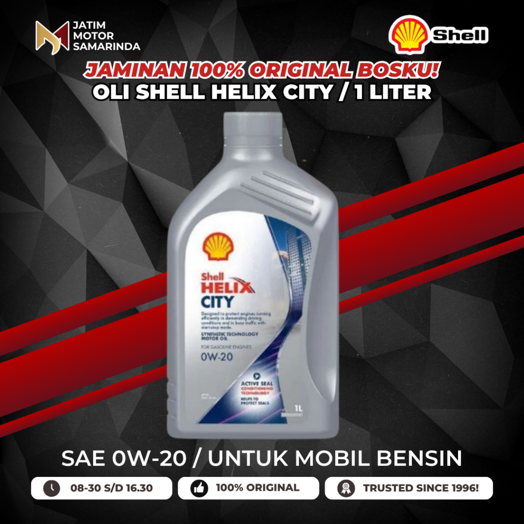 Oli Shell Helix City SAE 0W-20 Untuk Mobil Bensin 1000 ML / 1 LT