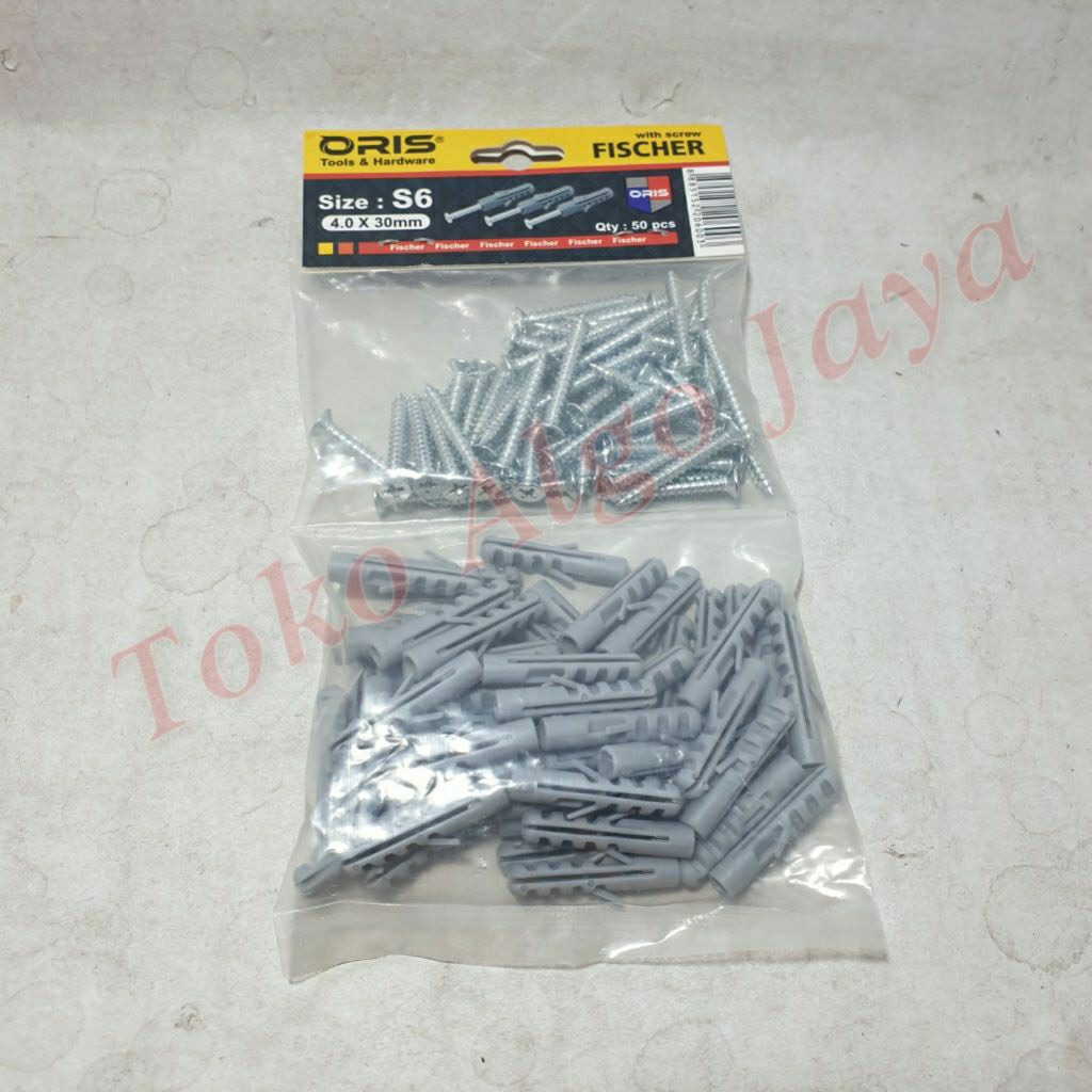 baut skrup sekrup dan fisher 6mm 8mm 10mm 12mm