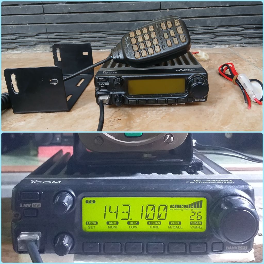 RIG ICOM IC-2200H SILVER VHF MULUS ORIGINAL JAPAN