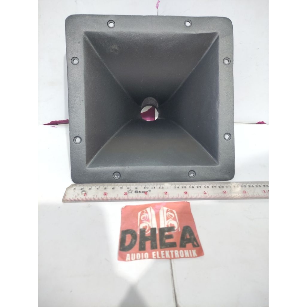 Horn Tweeter Corong Twiter Besi Cor 22x22cm 22x22 cm 22cm Drat Besi Tebal Kotak Corong Tweeter Besi