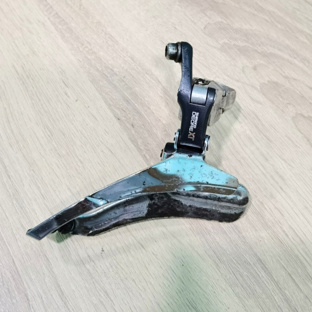 FD Front derailleur Shimano DEORE XT M735 Japan Vintage Jadul MTB Gravel 3 Speed Federal Surly Kuwah