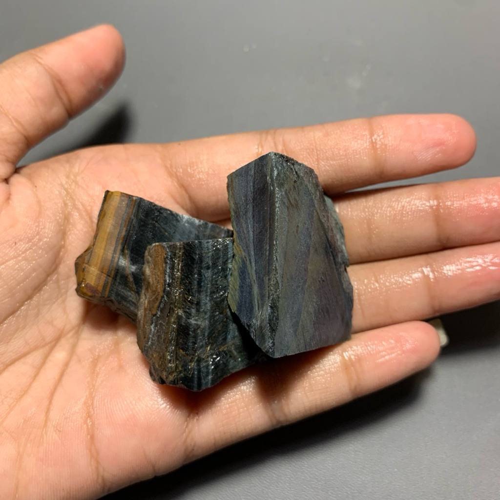 terlaris batu tiger eye blue bongkahan utuh natural asli