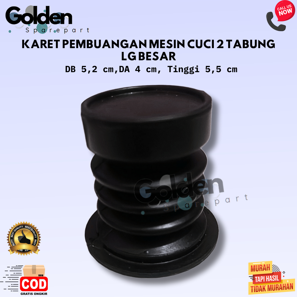 SEAL KARET PEMBUANGAN MESIN CUCI 2 TABUNG LG BESAR