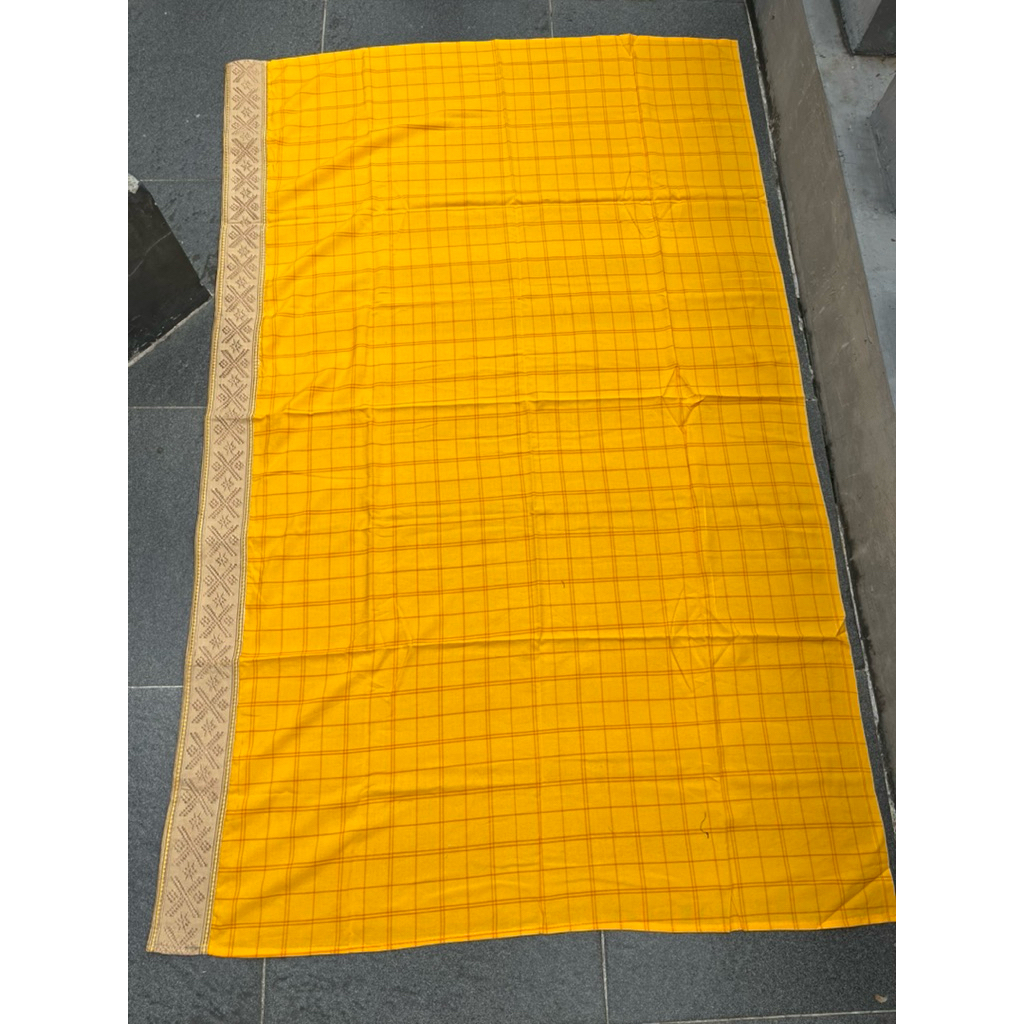 Saput kuning polos bordir