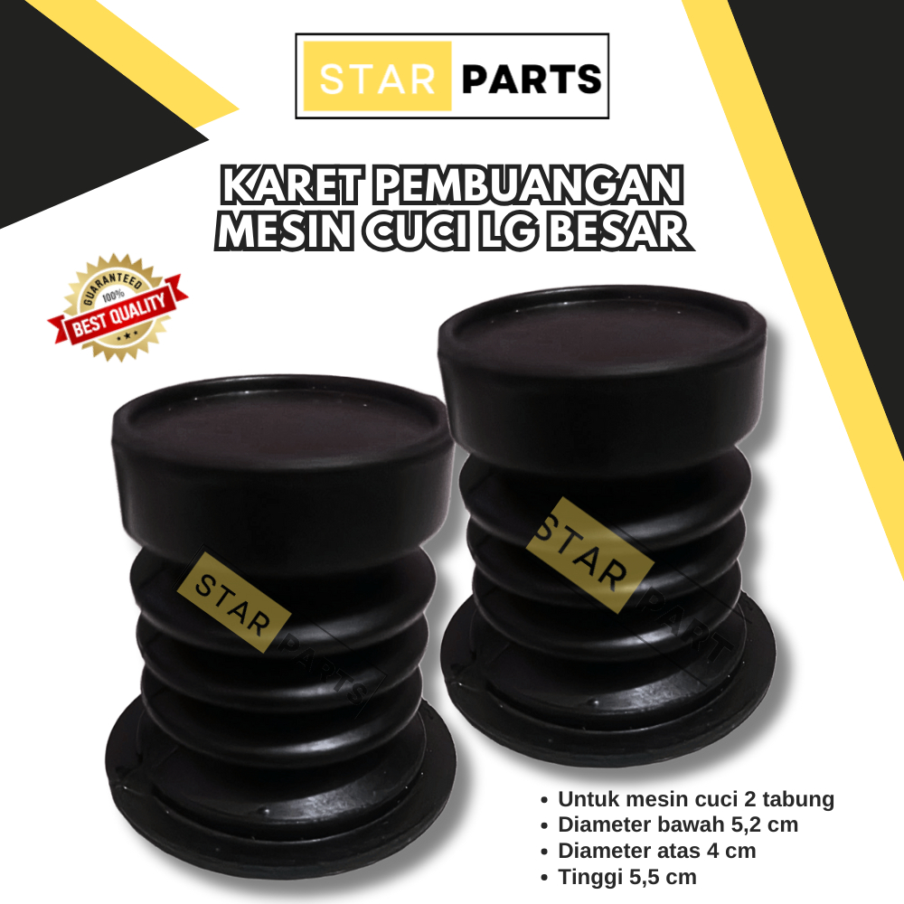KARET SEAL PEMBUANGAN AIR MESIN CUCI LG BESAR 2 TABUNG
