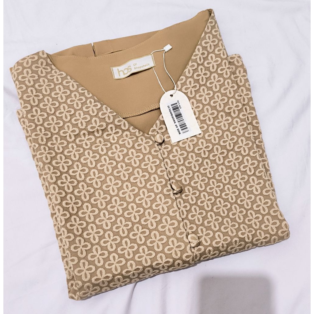 Baru Kalila Vest Outer wanita warna Camel Rompi Floral