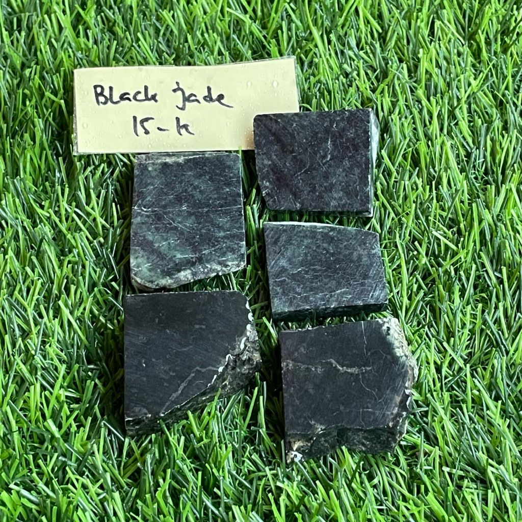 batu akik asli natural jenis black jade / bongkahan batu akik black jade asli natural unik langka