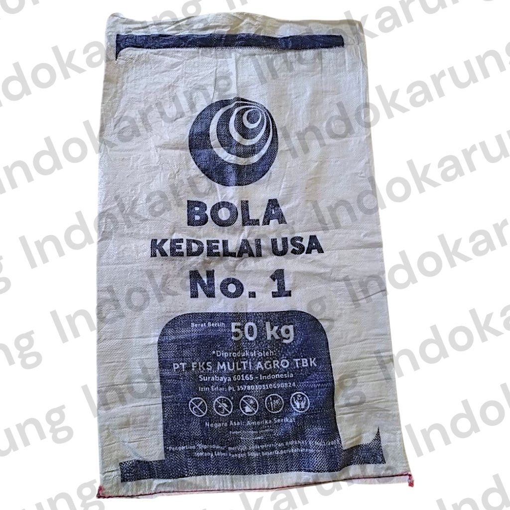 karung sak bekas kedelai kapasitas 50kg