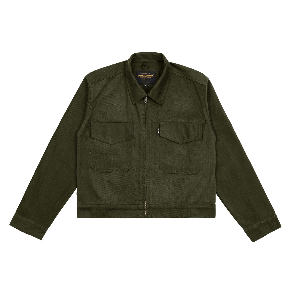 ETERNALWORKS - RIOT WORK JACKET OLIVE GREEN