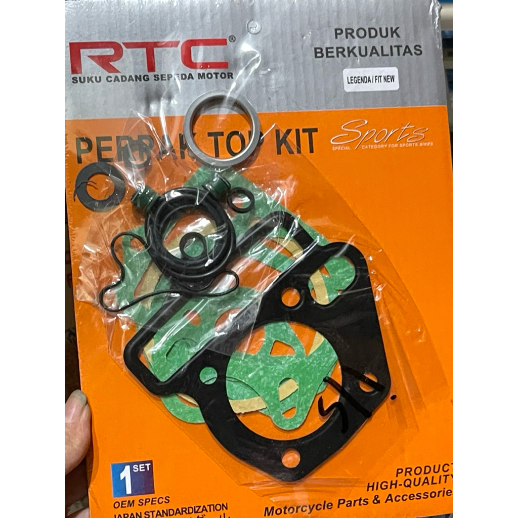 [1 SET] PAKING TOPSET LEGENDA RTC GASKET TOP SET SUPRA FIT NEW PACKING SET MOTOR HONDA SUPRA FIT PER