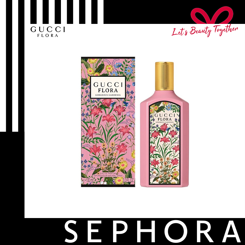 Parfum Wanita Gucci Flora Gorgeous Cardenia Pink FLOWER NEW Eau De Parfum EDP 100ml
