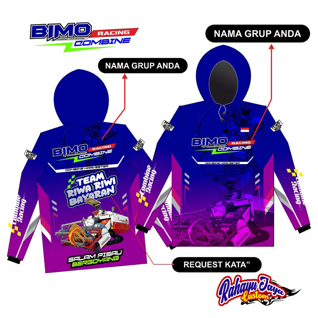 JERSEY COMBINE HANVESTER BIMO // KAOS COMBINE BIMO