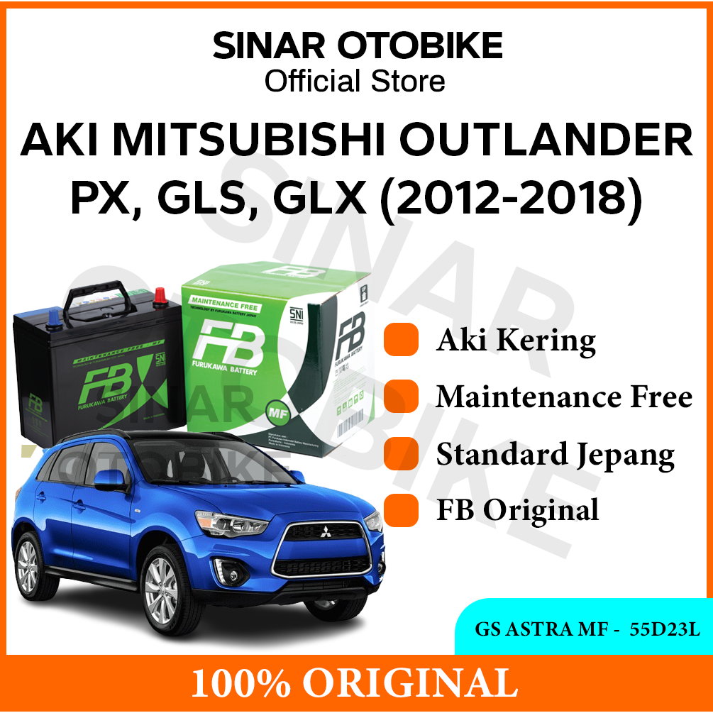 AKI OUTLANDER SPORT LAMA FURUKAWA BATTERY MF KERING 55D23L 60AH