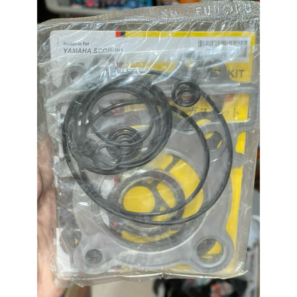 [1 SET] PAKING TOPSET SCORPIO FUBORU GASKET TOP SET SCORPIO PACKING SET MOTOR YAMAHA SCORPIO PERPAK 