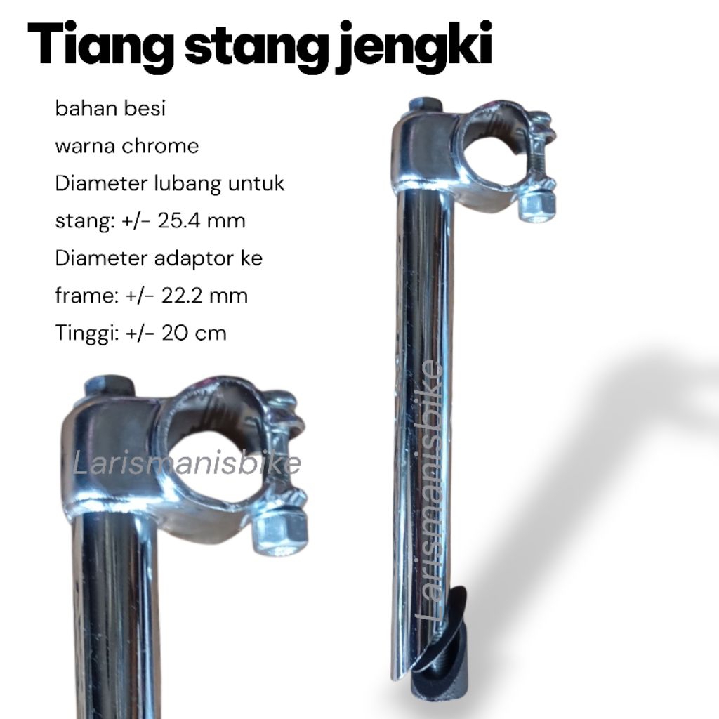 tiang stang sepeda jengki mini stem jengki cp